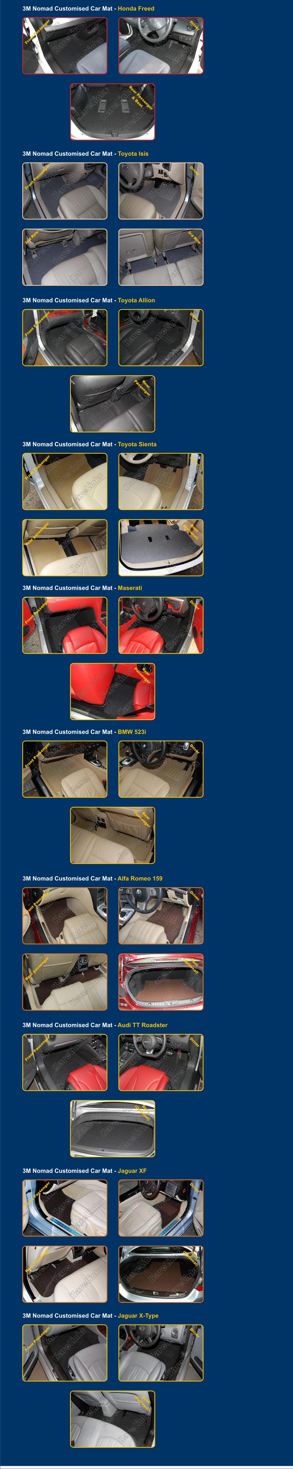 Customised 3m Car Mat With Homogeneous Heel Plate And Grippers 3m